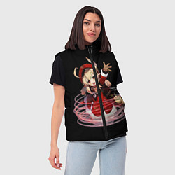 Женский жилет Genshin Impact Klee, цвет: 3D-красный — фото 2