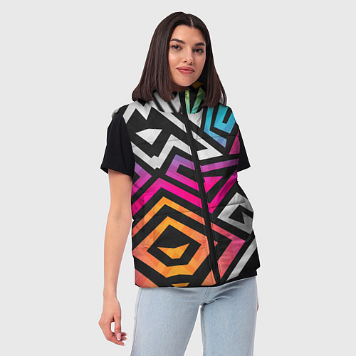 Женский жилет GRAFFITY / 3D-Светло-серый – фото 3