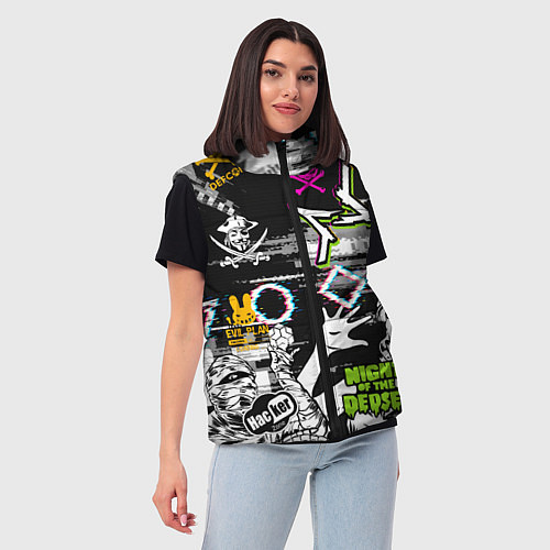 Женский жилет Watch Dogs / 3D-Черный – фото 3