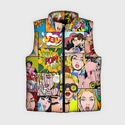 Женский жилет Pop Art, цвет: 3D-красный