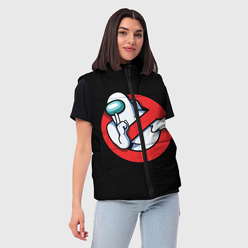 Женский жилет Among Us / 3D-Черный – фото 3