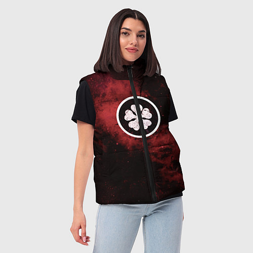 Женский жилет Черный клевер / 3D-Черный – фото 3