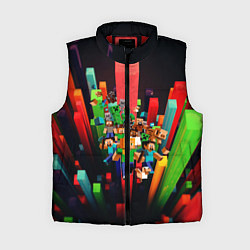 Женский жилет MINECRAFT GAME S, цвет: 3D-красный