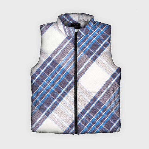 Женский жилет Шотландка Z / 3D-Светло-серый – фото 1