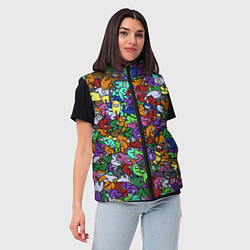 Женский жилет Among Us Overload, цвет: 3D-красный — фото 2