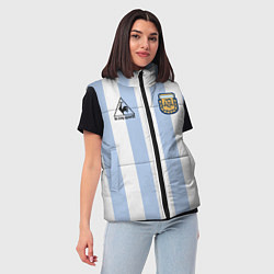 Женский жилет Diego Maradona 10 Автограф, цвет: 3D-красный — фото 2