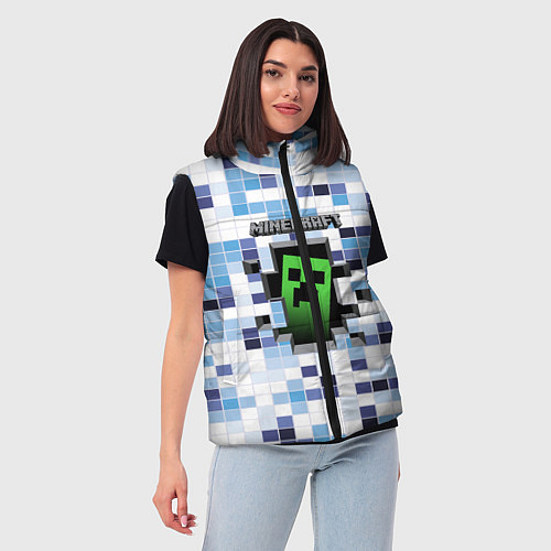 Женский жилет Minecraft S / 3D-Красный – фото 3