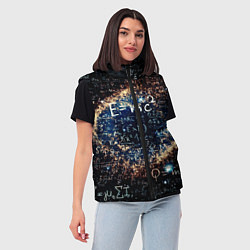 Женский жилет Формула Вселенной, цвет: 3D-светло-серый — фото 2