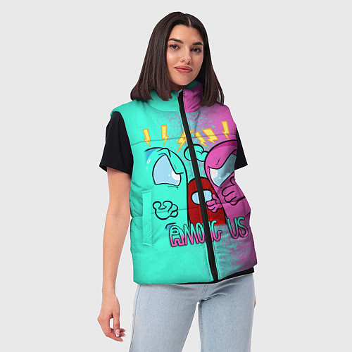 Женский жилет AMONG US / 3D-Черный – фото 3