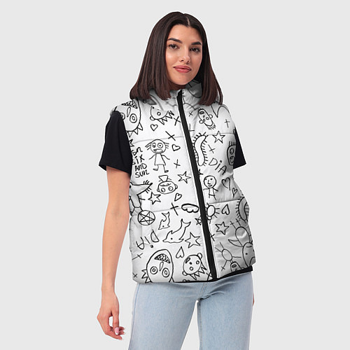 Женский жилет DIE ANTWOORD / 3D-Черный – фото 3