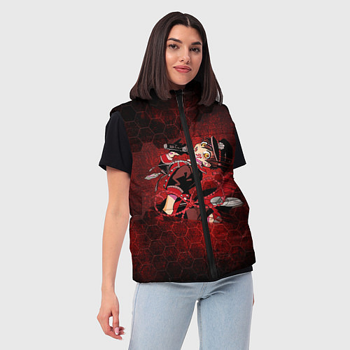 Женский жилет Ханако / 3D-Красный – фото 3