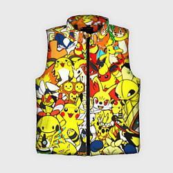 Женский жилет ПОКЕМОНЫ, цвет: 3D-черный