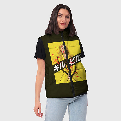Женский жилет Убить Билла / 3D-Черный – фото 3