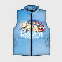 Женский жилет Genshin Impact, цвет: 3D-красный