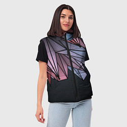 Женский жилет ГеометриЧеский Рисунок, цвет: 3D-светло-серый — фото 2