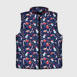 Женский жилет Новый Год, цвет: 3D-красный