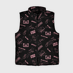 Женский жилет BLACKPINK, цвет: 3D-черный