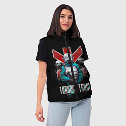 Женский жилет CYBERPUNK TRAUMA TEAM, цвет: 3D-черный — фото 2