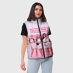 Женский жилет BLACKPINK, цвет: 3D-черный — фото 2