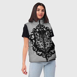 Женский жилет Благородный серый волк, цвет: 3D-светло-серый — фото 2