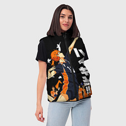Женский жилет ВОЛЕЙБОЛ!! HAIKYUU!!, цвет: 3D-красный — фото 2
