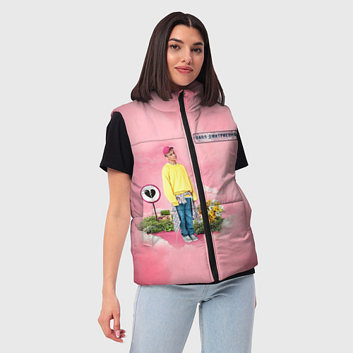 Женский жилет Ваня Дмитриенко / 3D-Черный – фото 3