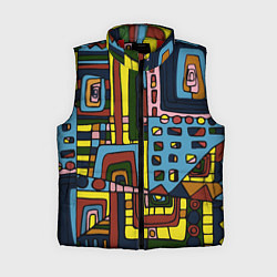 Женский жилет Геометрическая этника, цвет: 3D-красный