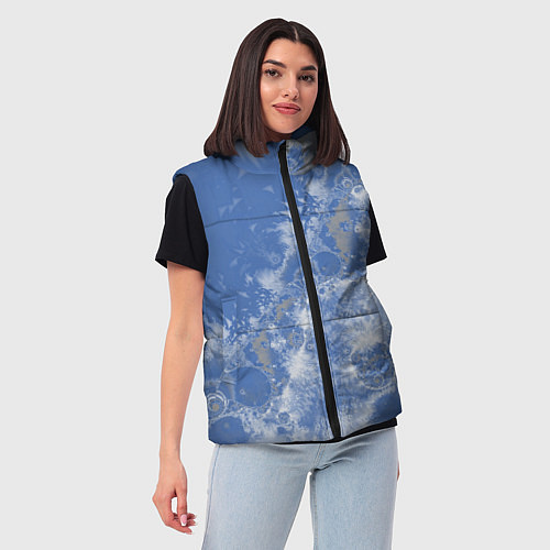 Женский жилет Летающие треугольники / 3D-Черный – фото 3