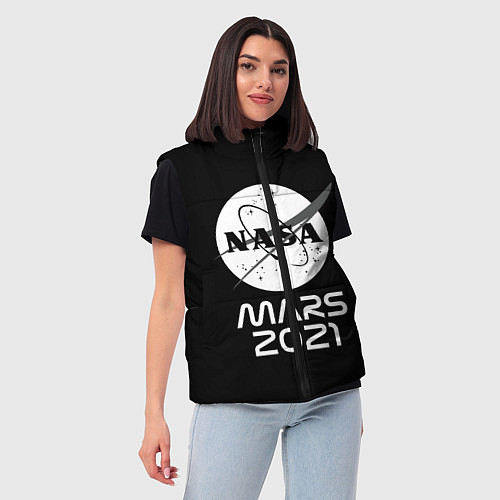 Женский жилет NASA Perseverance / 3D-Светло-серый – фото 3