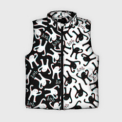 Женский жилет МЕМ КОТ ЪУЪ СЪУКА, цвет: 3D-светло-серый