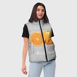 Женский жилет Orange avocado, цвет: 3D-светло-серый — фото 2