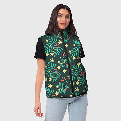 Женский жилет Рябина / 3D-Красный – фото 3