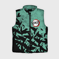 Женский жилет DEMON SLAYER KIMETSU NO YAIBA, цвет: 3D-светло-серый