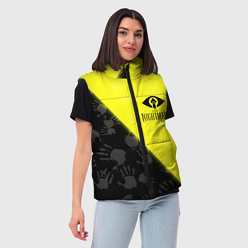 Женский жилет Little Nightmares / 3D-Черный – фото 3