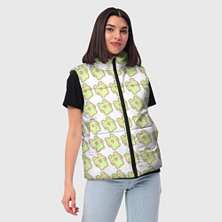 Женский жилет Счастливые лягушки, цвет: 3D-черный — фото 2
