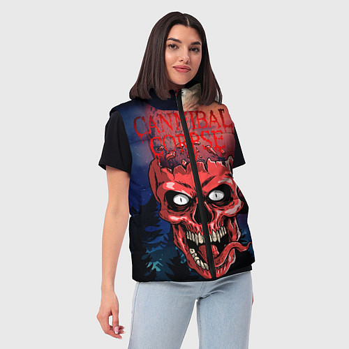 Женский жилет Cannibal / 3D-Черный – фото 3