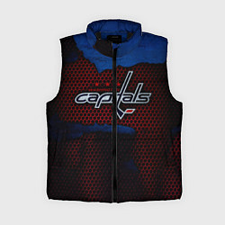 Женский жилет WASHINGTON CAPITALS, цвет: 3D-черный