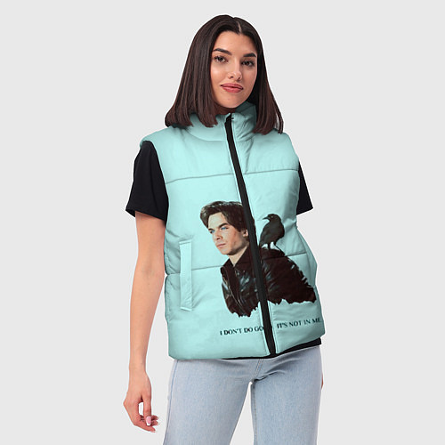 Женский жилет Дневники вампира, / 3D-Черный – фото 3