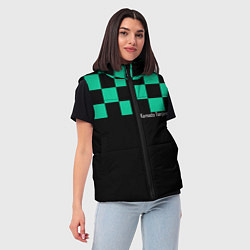 Женский жилет Kamado Tanjirou Kimetsu no Yaiba, цвет: 3D-черный — фото 2