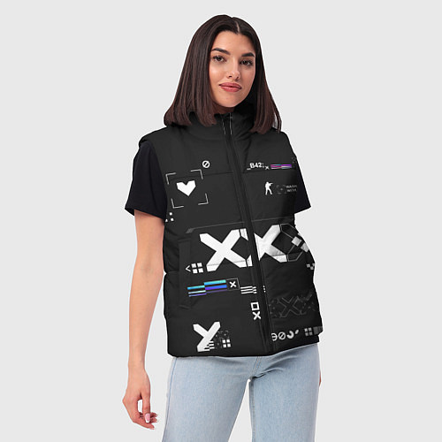 Женский жилет Desert Eagle: Printstream Graphite / 3D-Черный – фото 3