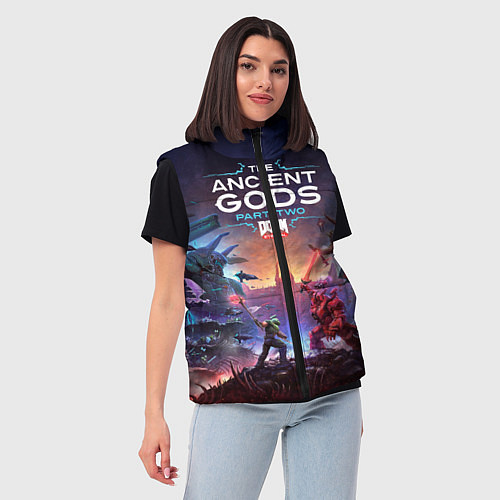 Женский жилет DOOM Eternal: The Ancient Gods / 3D-Красный – фото 3