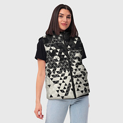 Женский жилет Абстракция, цвет: 3D-светло-серый — фото 2