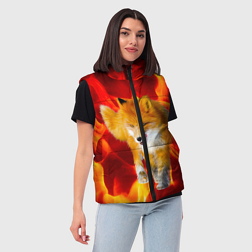 Женский жилет Fire Fox / 3D-Светло-серый – фото 3