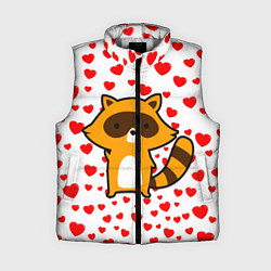 Женский жилет Енот в сердечках