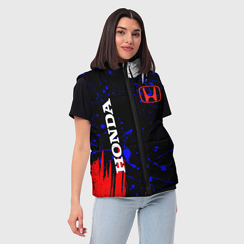 Женский жилет HONDA / 3D-Черный – фото 3