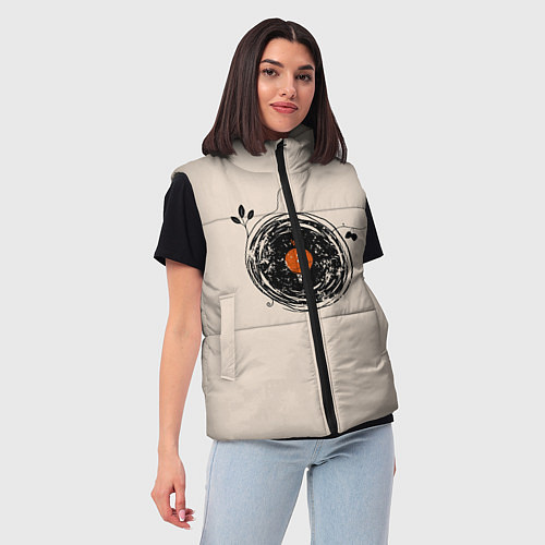 Женский жилет Natural Vinyl Records Vintage / 3D-Черный – фото 3