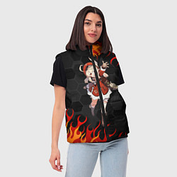 Женский жилет Genshin Impact - Klee, цвет: 3D-светло-серый — фото 2