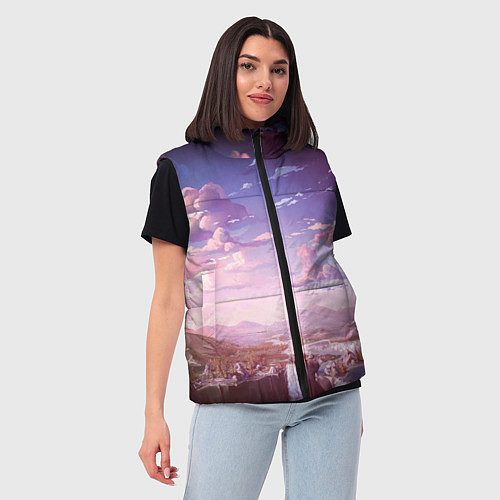 Женский жилет Долина / 3D-Красный – фото 3