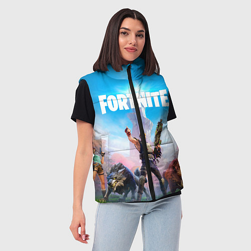 Женский жилет Fortnite Новая Глава / 3D-Черный – фото 3