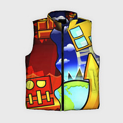 Женский жилет Geometry Dash, цвет: 3D-светло-серый